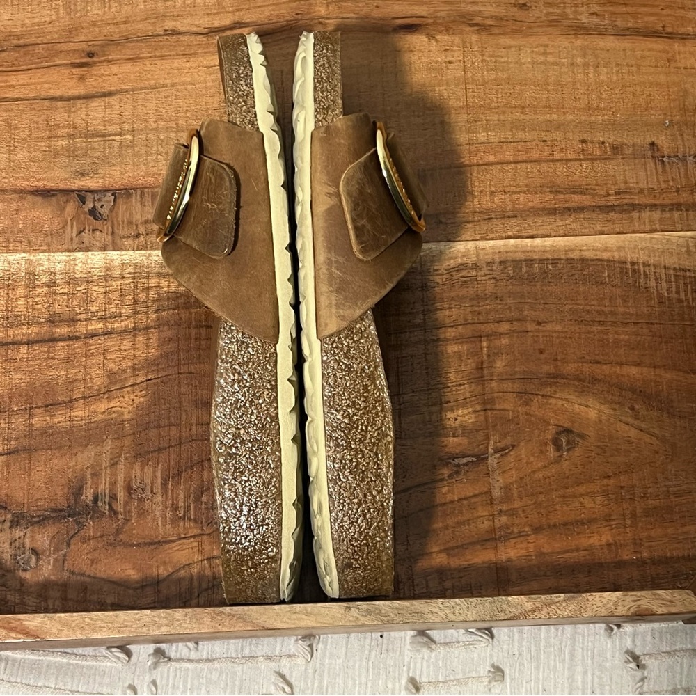 Birkenstock Madrid Big Buckle Leather Sandal Size 38 - Picture 4 of 6